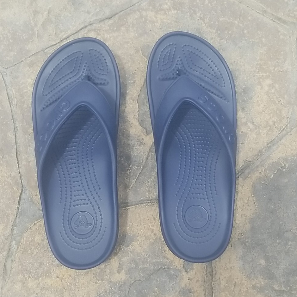 Women's Navy Croc Sandals